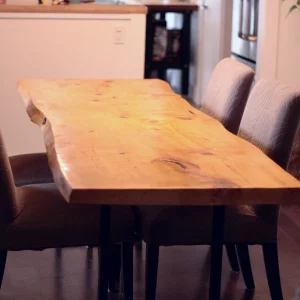 Custom live edge dining table